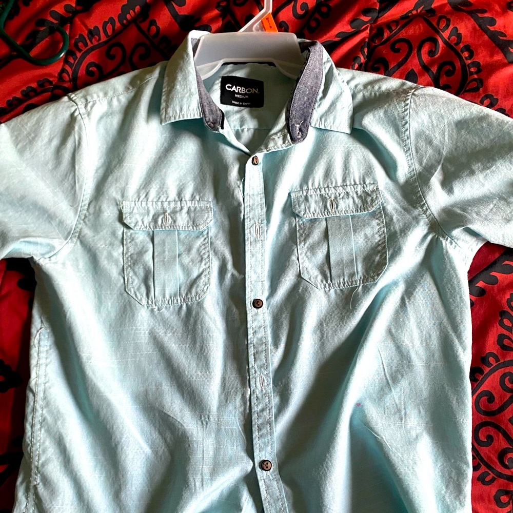 Light blue button down CARBON shirt